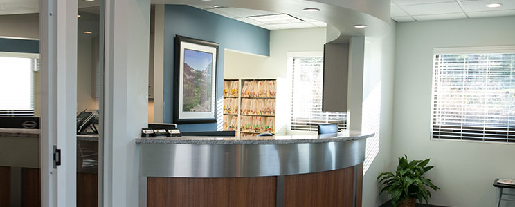 front office reception desk